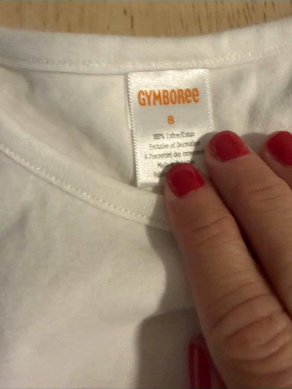 Gymboree White Tee with Yellow School Bus and Red Apple Graphics